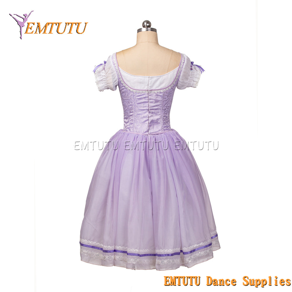 EM1461 EMTUTU Purple long skirt Stage Costume Romantic Tutu Ballet Dress for Girls