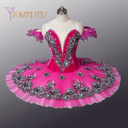 EM1055 EMTUTU Women professional ballet tutu Green Tutus competition ballerina ballet stage costume Concert Performance pancake tutus