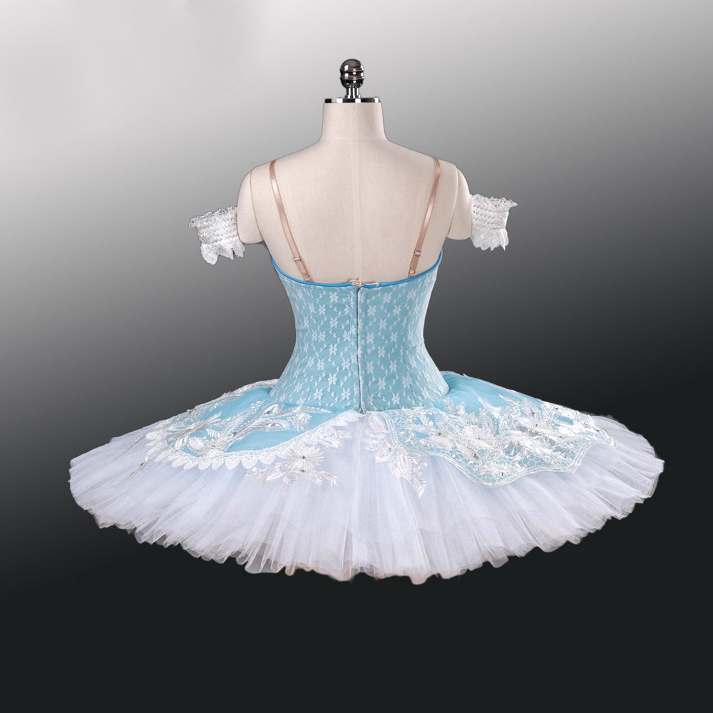EM1254 EMTUTU Adult Professional Ballet Tutu Blue White Nutcracker Performance Pancake Tutus Ballet Stage Costume Women