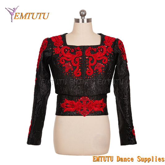EM029 EMTUTU Customized Men's Ballet Tunic Professional Ballet Costumes for Male Long Sleeve Ballet Jacket for performance