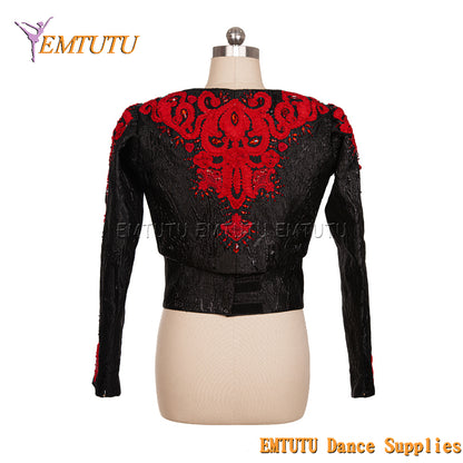 EM029 EMTUTU Customized Men's Ballet Tunic Professional Ballet Costumes for Male Long Sleeve Ballet Jacket for performance