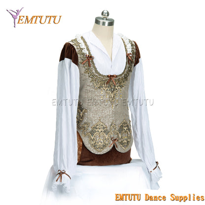 EM037 EMTUTU Customized Men's Ballet Tunic Professional Ballet Costumes for Male performance