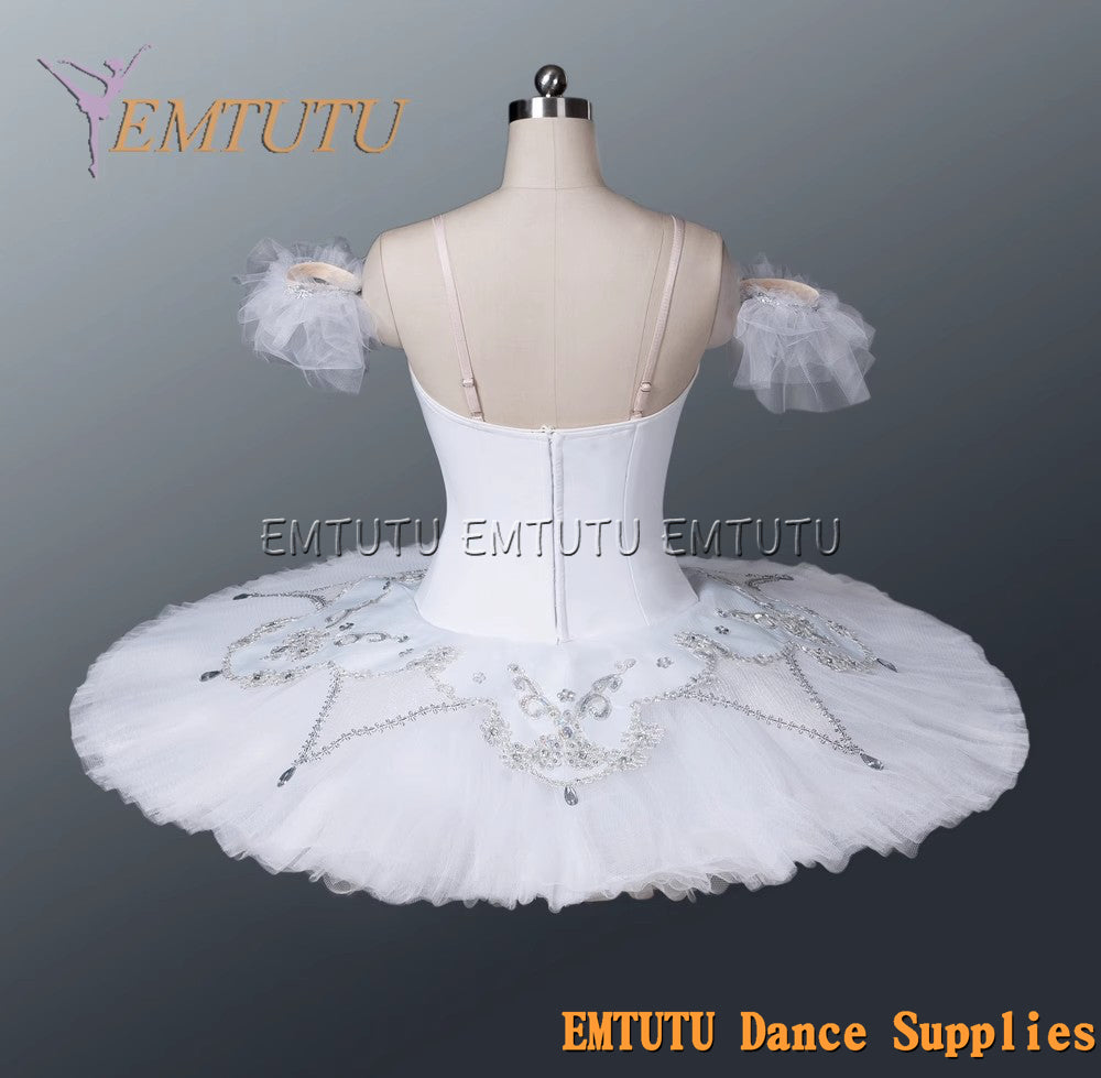 EM1115 EMTUTU Adult professional ballet tutu White tutu pancake performance tutus ballet stage costume women girls