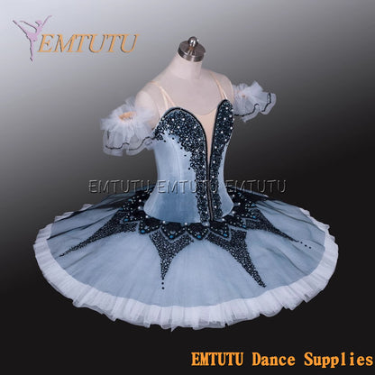 EM1152 EMTUTU Adult professional ballet tutu Grey tutu pancake performance tutus ballet stage costume women girls