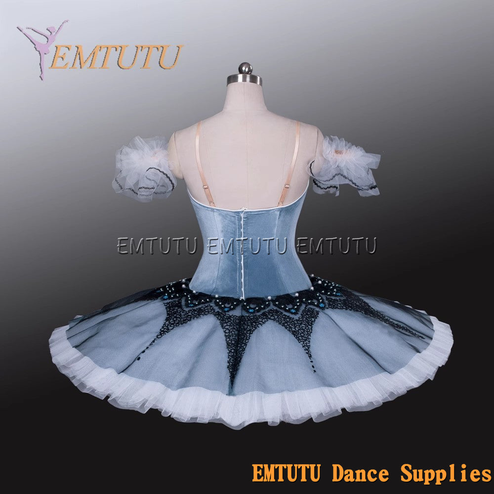 EM1152 EMTUTU Adult professional ballet tutu Grey tutu pancake performance tutus ballet stage costume women girls