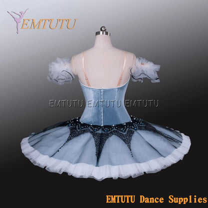 EM1152 EMTUTU Adult professional ballet tutu Grey tutu pancake performance tutus ballet stage costume women girls