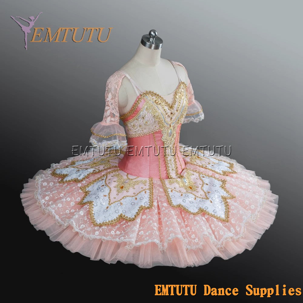 EM1159 EMTUTU Adult professional ballet tutu Pink tutu pancake performance tutus ballet stage costume women girls