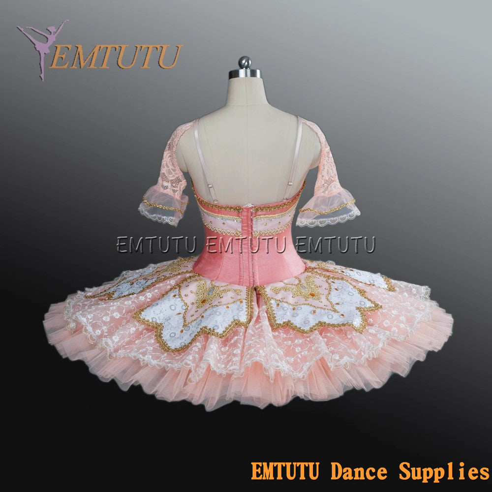 EM1159 EMTUTU Adult professional ballet tutu Pink tutu pancake performance tutus ballet stage costume women girls