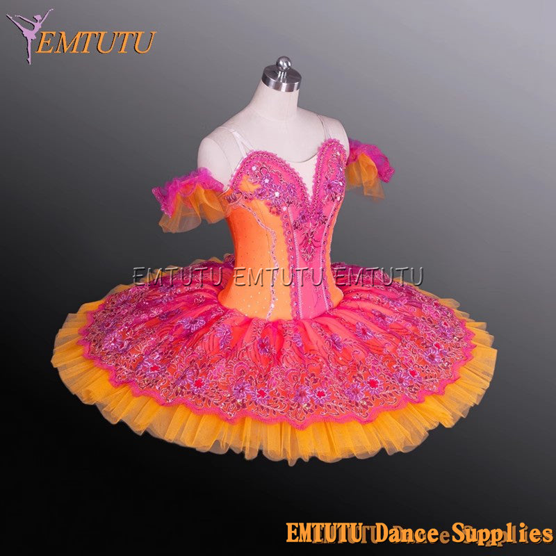 EM1169 EMTUTU Adult professional ballet tutu Red tutu pancake performance tutus ballet stage costume women girls