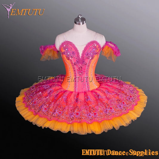 EM1169 EMTUTU Adult professional ballet tutu Red tutu pancake performance tutus ballet stage costume women girls