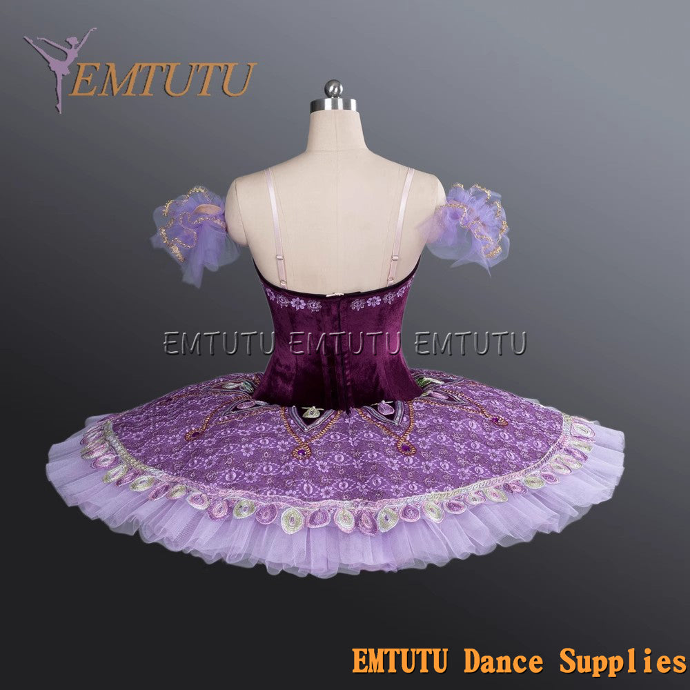 EM1170 EMTUTU Adult professional ballet tutu Purple tutu pancake performance tutus ballet stage costume women girls
