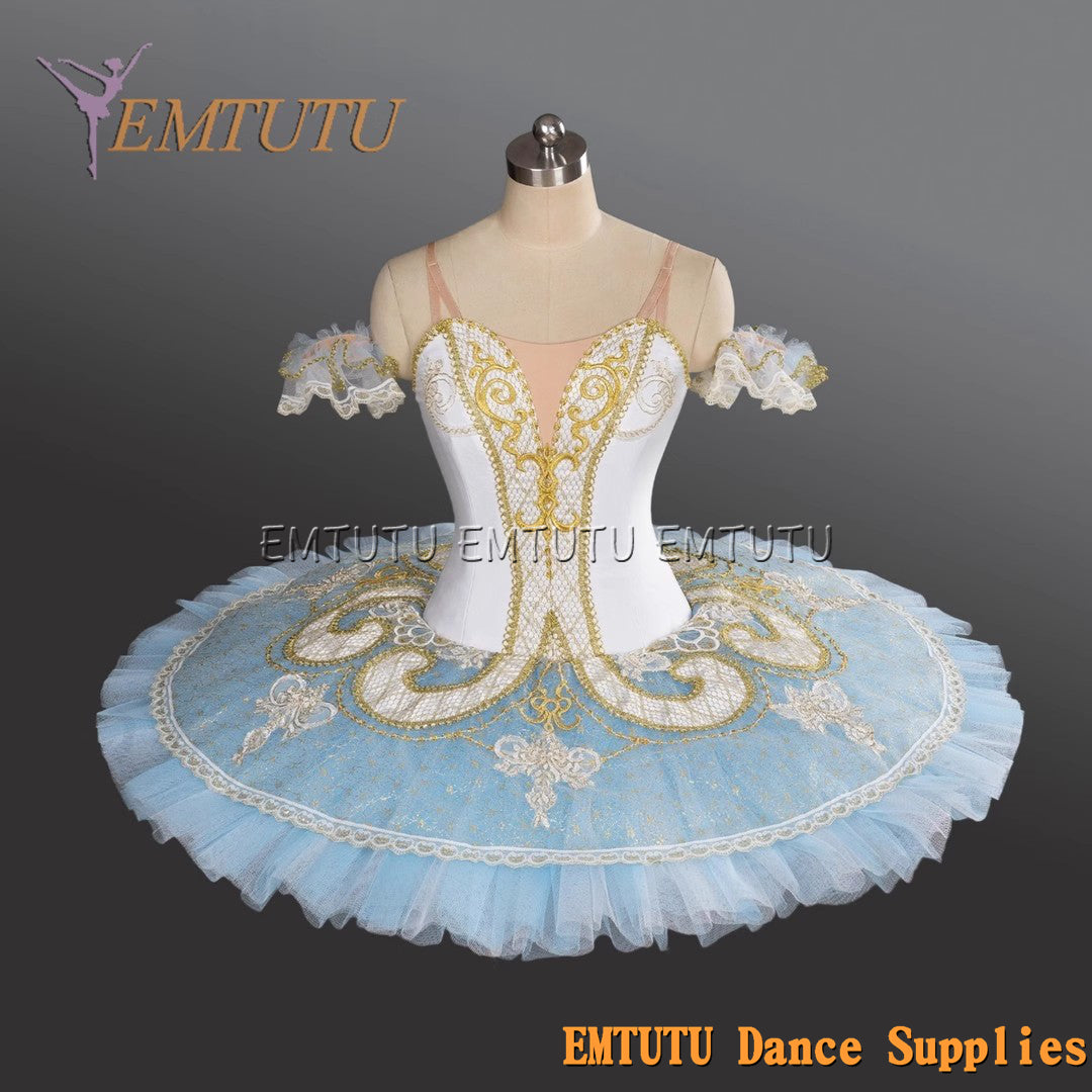 EM1189C EMTUTU Adult professional ballet tutu Blue tutu pancake performance tutus ballet stage costume women girls