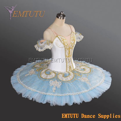 EM1189C EMTUTU Adult professional ballet tutu Blue tutu pancake performance tutus ballet stage costume women girls