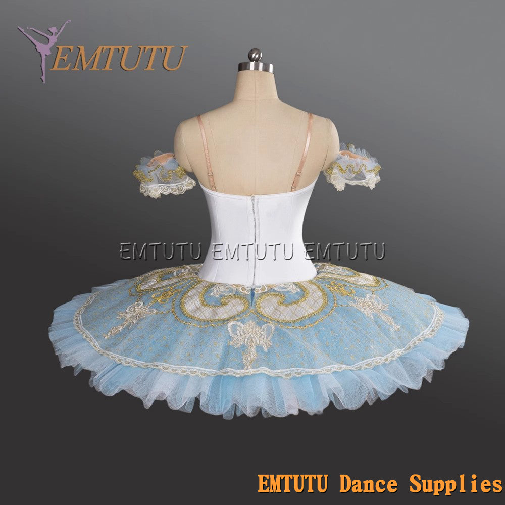 EM1189C EMTUTU Adult professional ballet tutu Blue tutu pancake performance tutus ballet stage costume women girls