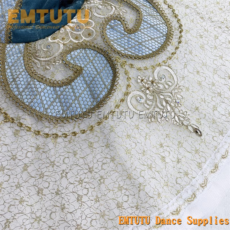 EM1189E EMTUTU Adult professional ballet tutu Blue tutu pancake performance tutus ballet stage costume women girls