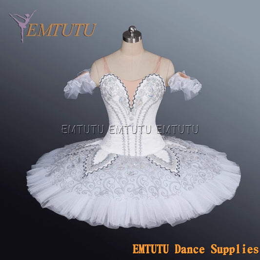 EM1189E EMTUTU Adult professional ballet tutu White tutu pancake performance tutus ballet stage costume women girls