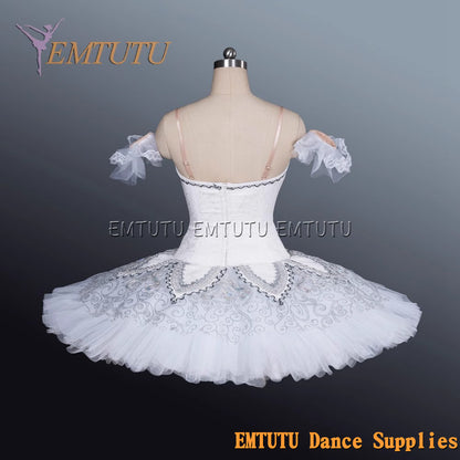 EM1189E EMTUTU Adult professional ballet tutu White tutu pancake performance tutus ballet stage costume women girls