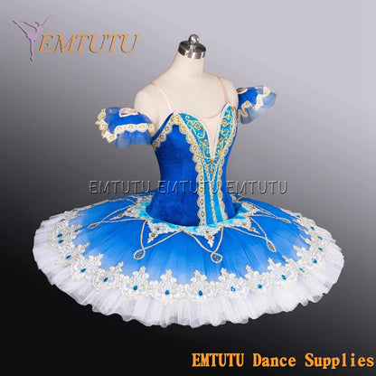 EM1189E EMTUTU Adult professional ballet tutu Blue tutu pancake performance tutus ballet stage costume women girls