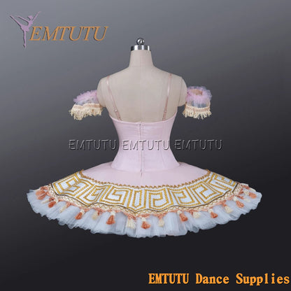 EM1211 EMTUTU Adult professional ballet tutu Gold and Black tutu pancake performance tutus ballet stage costume women girls