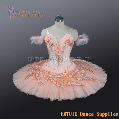 EM1214 EMTUTU Adult professional ballet tutu Pink and Black tutu pancake performance tutus ballet stage costume women girls