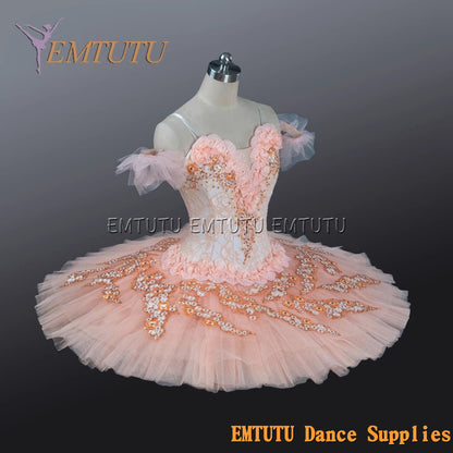 EM1214 EMTUTU Adult professional ballet tutu Pink and Black tutu pancake performance tutus ballet stage costume women girls