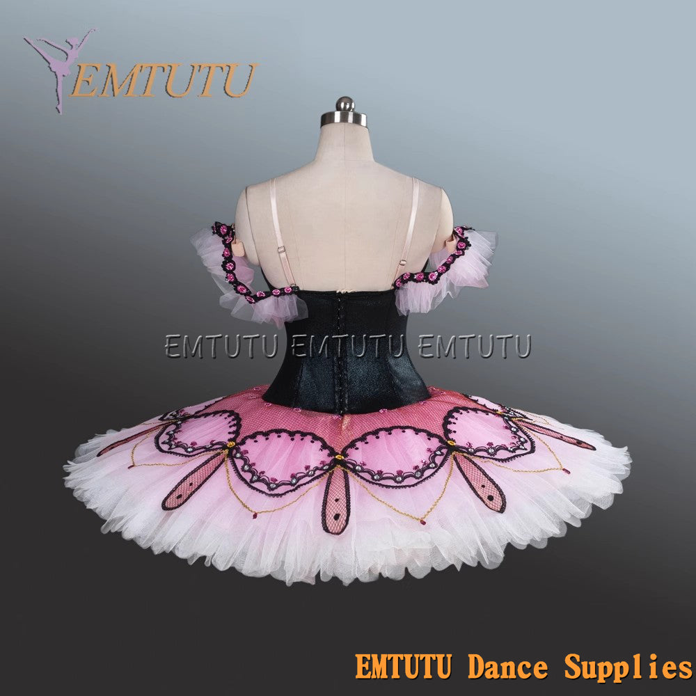EM1241 EMTUTU Adult professional ballet tutu Pink tutu pancake performance tutus ballet stage costume women girls