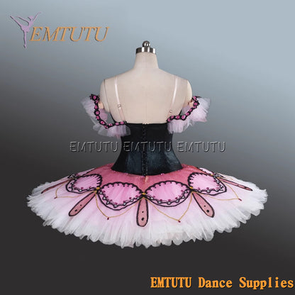 EM1241 EMTUTU Adult professional ballet tutu Pink tutu pancake performance tutus ballet stage costume women girls