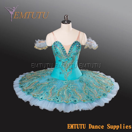 EM1247 EMTUTU Adult professional ballet tutu Gold and Black tutu pancake performance tutus ballet stage costume women girls