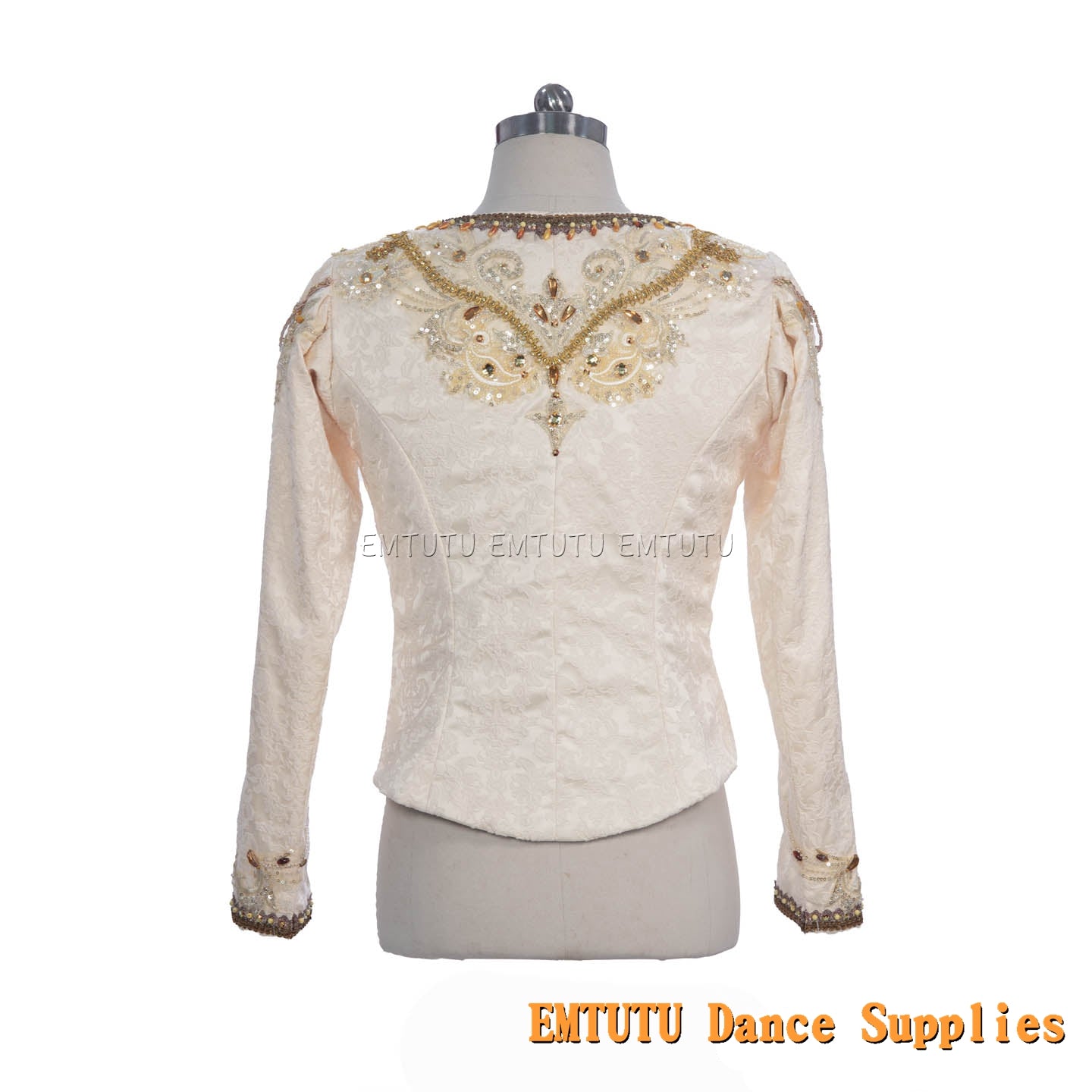 EM031 EMTUTU Customized Men's Ballet Tunic Professional Ballet Costumes for Male Long Sleeve Ballet Jacket for performance