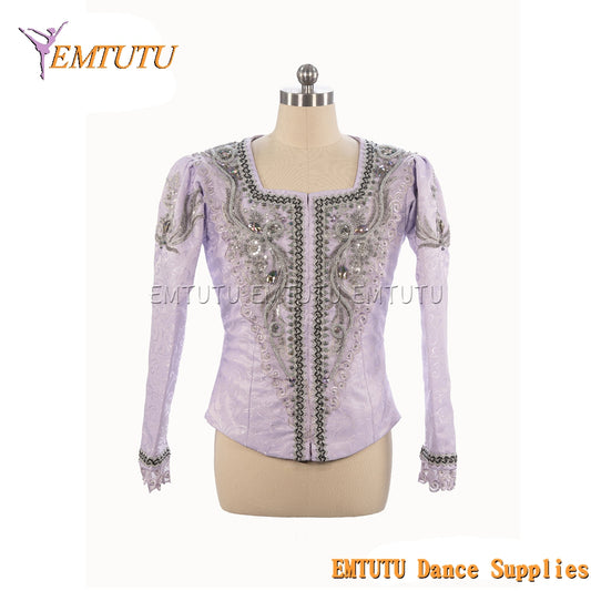 EM034 EMTUTU Customized Men's Ballet Tunic Professional Ballet Costumes for Male Long Sleeve Ballet Jacket for performance