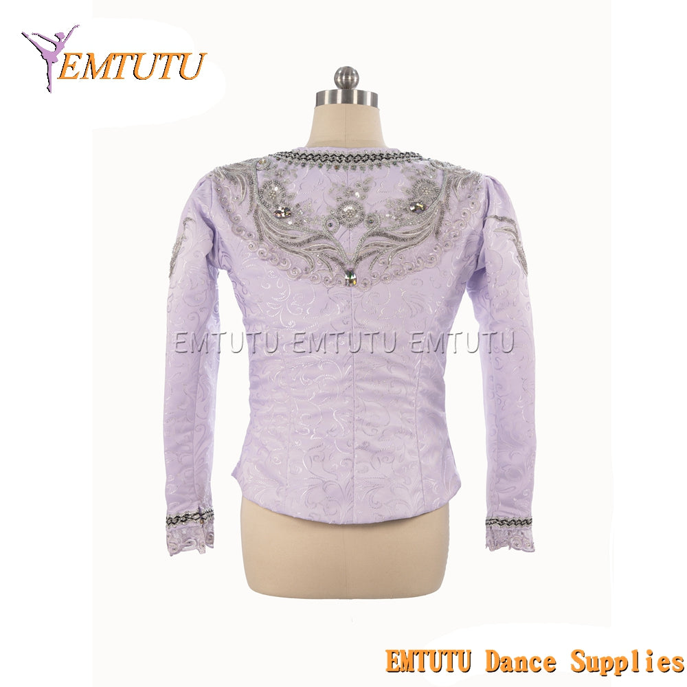 EM034 EMTUTU Customized Men's Ballet Tunic Professional Ballet Costumes for Male Long Sleeve Ballet Jacket for performance