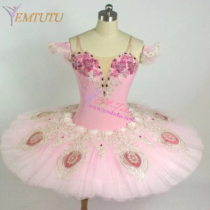 EM1197 EMTUTU lilac fairy tutu women professional ballet tutu ballerina pancake platter classical performance ballet costume professional tutu
