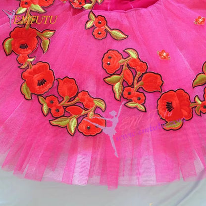 EM1202 EMTUTU Women Professional Ballet Tutu Pink Ballerina Nutcracker Performance Tutus Adult Classical Ballet Stage Costumes Ballet Dress