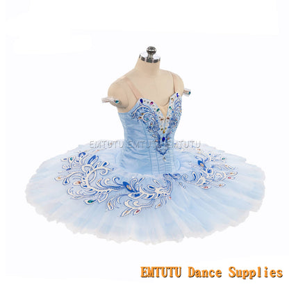 EM1278 EMTUTU Blue Bird Tutu Adult Girls Professional Ballet Tutus Blue Women Ballet Stage Costumes Ballerina Performance Tutu Dress Custom