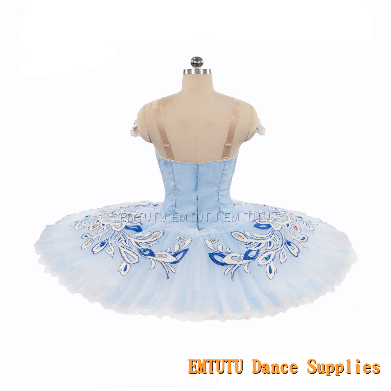 EM1278 EMTUTU Blue Bird Tutu Adult Girls Professional Ballet Tutus Blue Women Ballet Stage Costumes Ballerina Performance Tutu Dress Custom
