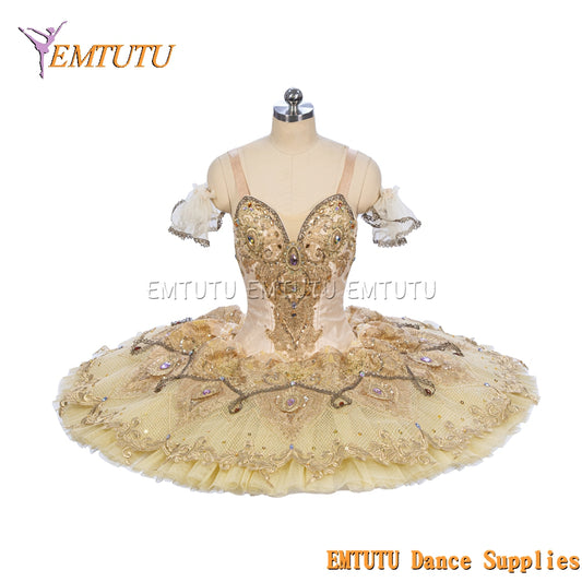 EM1288 EMTUTU Pale Gold Professional Tutus for Ballerinas Classical YAGP Competitions Ballet Costume Tutu 1288
