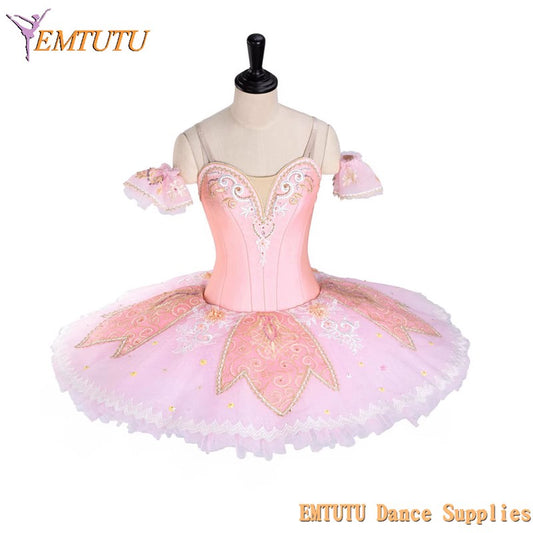 EM1392  EMTUTU Adult Child Performance Classical Pink Professional Ballet Tutu Costume Sleeping Beauty