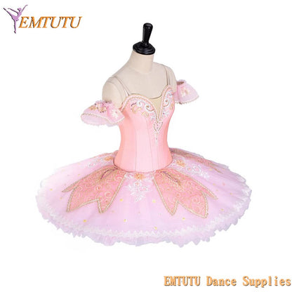 EM1392  EMTUTU Adult Child Performance Classical Pink Professional Ballet Tutu Costume Sleeping Beauty
