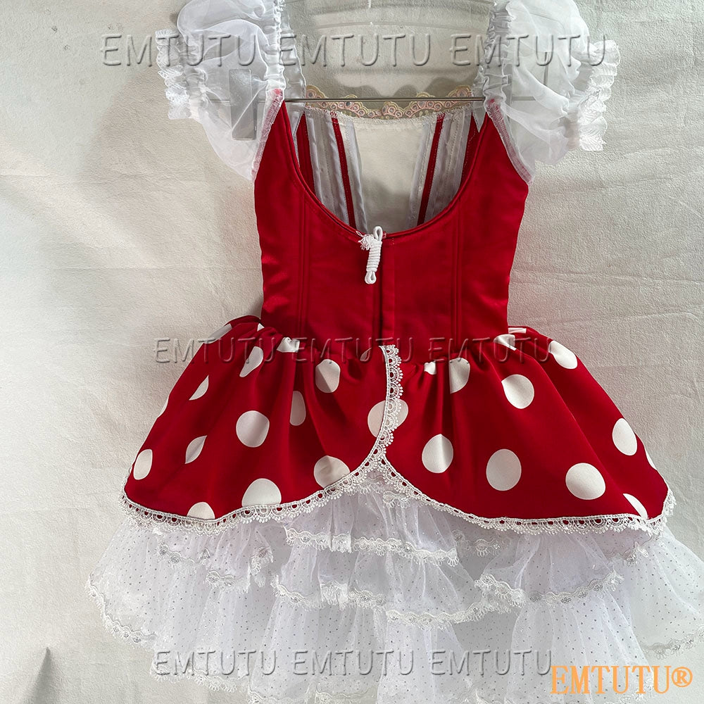 EMKB0503 EMTUTU Professional Ballet Tutu Costume White Women Girls Custom Made Ballet Stage Pancake Tutus Dress