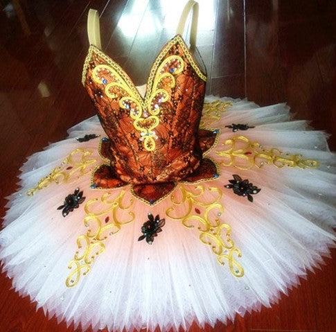 ST310 EMTUTU Women Professional Pancake Ballet Tutu Costume Green Silver Adult Performance Competition Tutu Performance Stage Costume