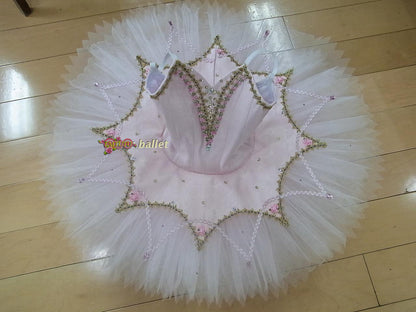 ST229 EMTUTU Swan Lake Professional Ballet Tutu Light Pink Women Ballerina Classical Ballet Stage Costume Sugar Plum Fairy Performance Tutus