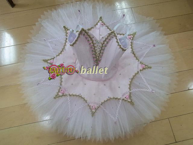 ST229 EMTUTU Swan Lake Professional Ballet Tutu Light Pink Women Ballerina Classical Ballet Stage Costume Sugar Plum Fairy Performance Tutus