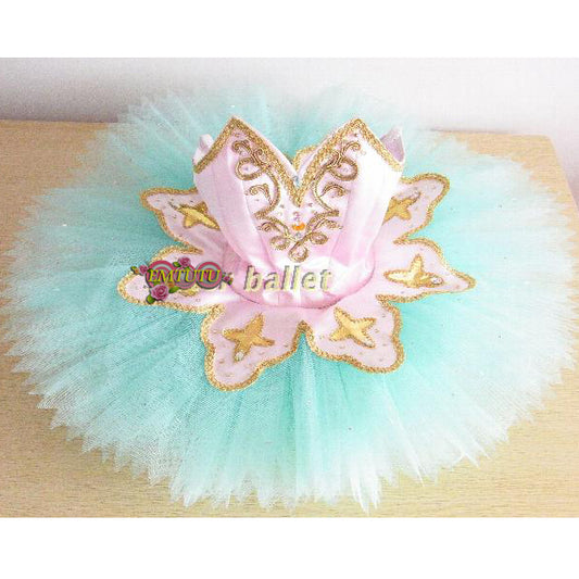 ST263 EMTUTU Women Professional Ballet Tutus Pink Gold Adult Raymonda Platter Pancake Tutu Custom Made Classical Ballet Costumes