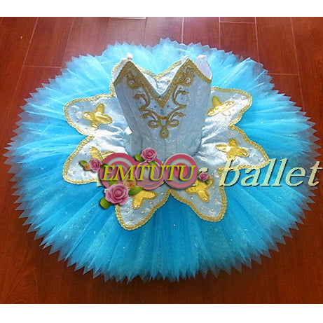 ST263 EMTUTU Women Professional Ballet Tutus Pink Gold Adult Raymonda Platter Pancake Tutu Custom Made Classical Ballet Costumes