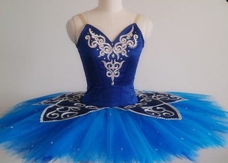 ST273 EMTUTU Blue Bird Variation Professional Ballet Tutus Women Adult Stage Costume Solo Ballerina Competition Ballet Pancake Tutu Attire