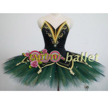 ST289  EMTUTU Adult Le Corsaire professional ballet tutu Blue Women performance pancake tutus Blue Bird ballet stage costume Custom Made