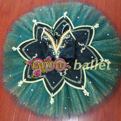 ST289  EMTUTU Adult Le Corsaire professional ballet tutu Blue Women performance pancake tutus Blue Bird ballet stage costume Custom Made