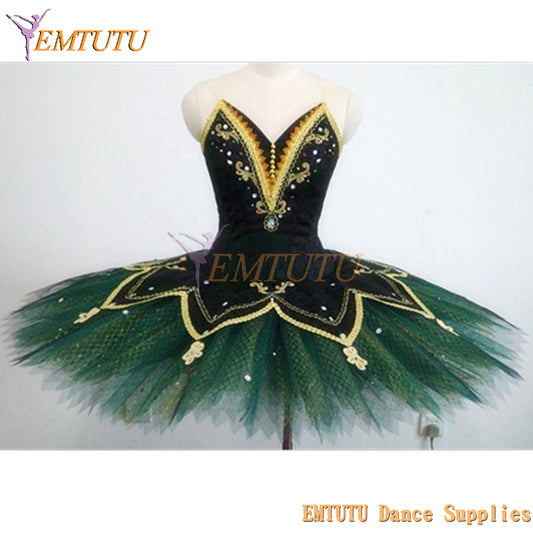 ST289  EMTUTU Adult Le Corsaire professional ballet tutu Blue Women performance pancake tutus Blue Bird ballet stage costume Custom Made