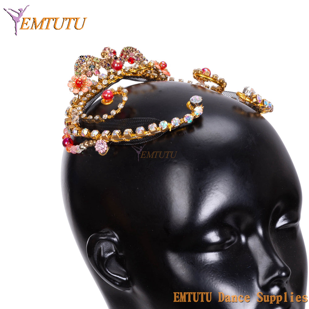 MD060 EMTUTU Le Corsaire Professional Ballet Headpieces Adult Girls Ballet Headwear for Competition Performance Ballet Tiara