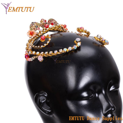 MD060 EMTUTU Le Corsaire Professional Ballet Headpieces Adult Girls Ballet Headwear for Competition Performance Ballet Tiara